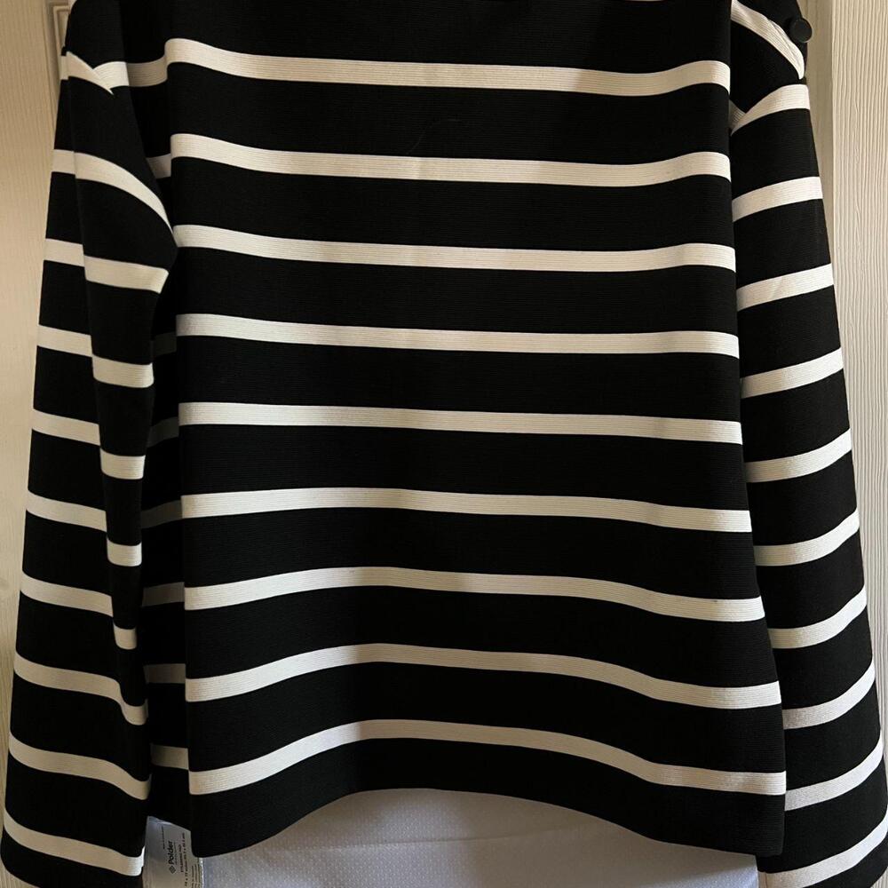 Rag & bone Women's Irina Textured Stripe Long Sleeve Top